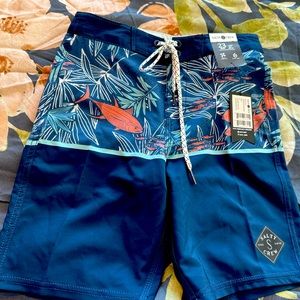 Boys navy color swim trunks. Brand new!!